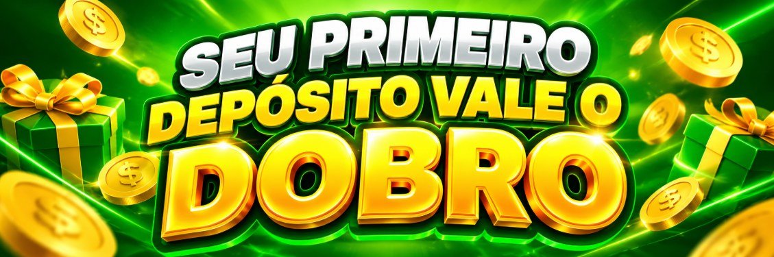 Seu primeiro depósito vale o dobro